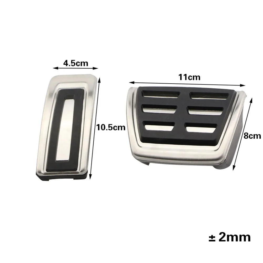 LHD Stainless Steel Car Pedals for Audi Q2 2016 - 2024 A3 8V 2013-2019 Gas Brake Foot Rest Pedal Pad Cover Accessories