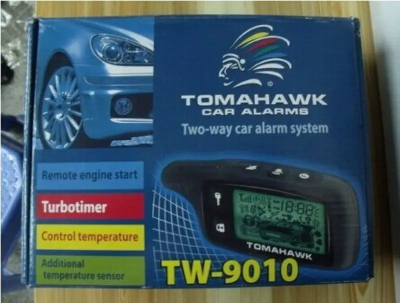Tw 9010 Russian/English version for Original Russia two way car alarm system tomahawk tw9010, LCD Remote Control Key Fob tw-9010