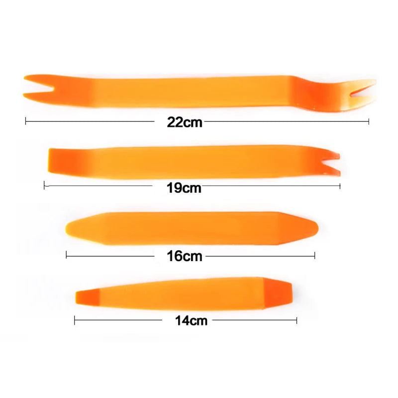 1/4Pcs Car Audio Disassembly Tool Pry Car Radio Door Clip Audio Panel Interior Clip Rocker Crowbar Removal Installer Car Tools