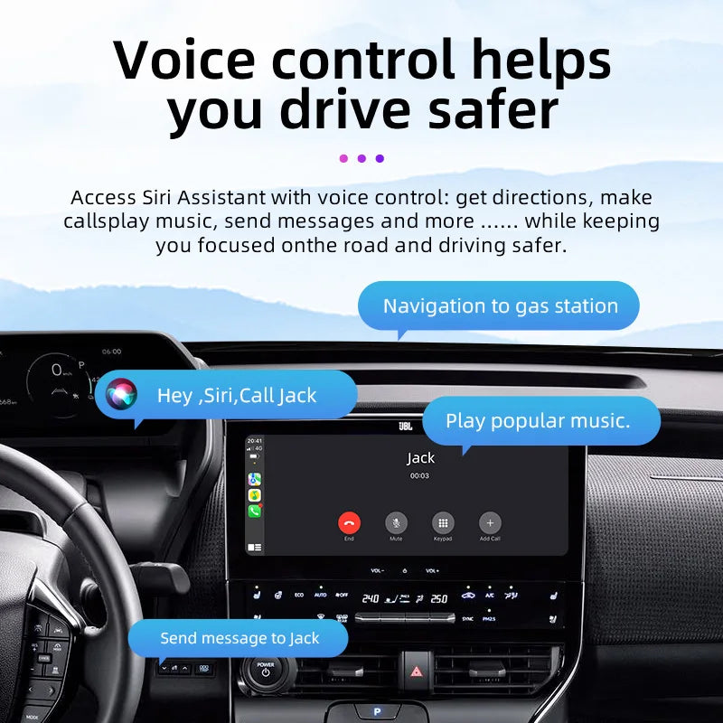 TIMEKNOW New Wireless CarPlay Android Auto Wireless Adatper Smart Mini Box Plug and Play BT WiFi Fast Connect