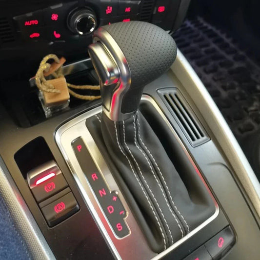 For Audi A4 B8 2009-up/A5 2008-up/Q5 2009-2015/A6 C6 2006-2011/A6L C7 2012-2018 car Leather GEAR Shift Knob shift knobs