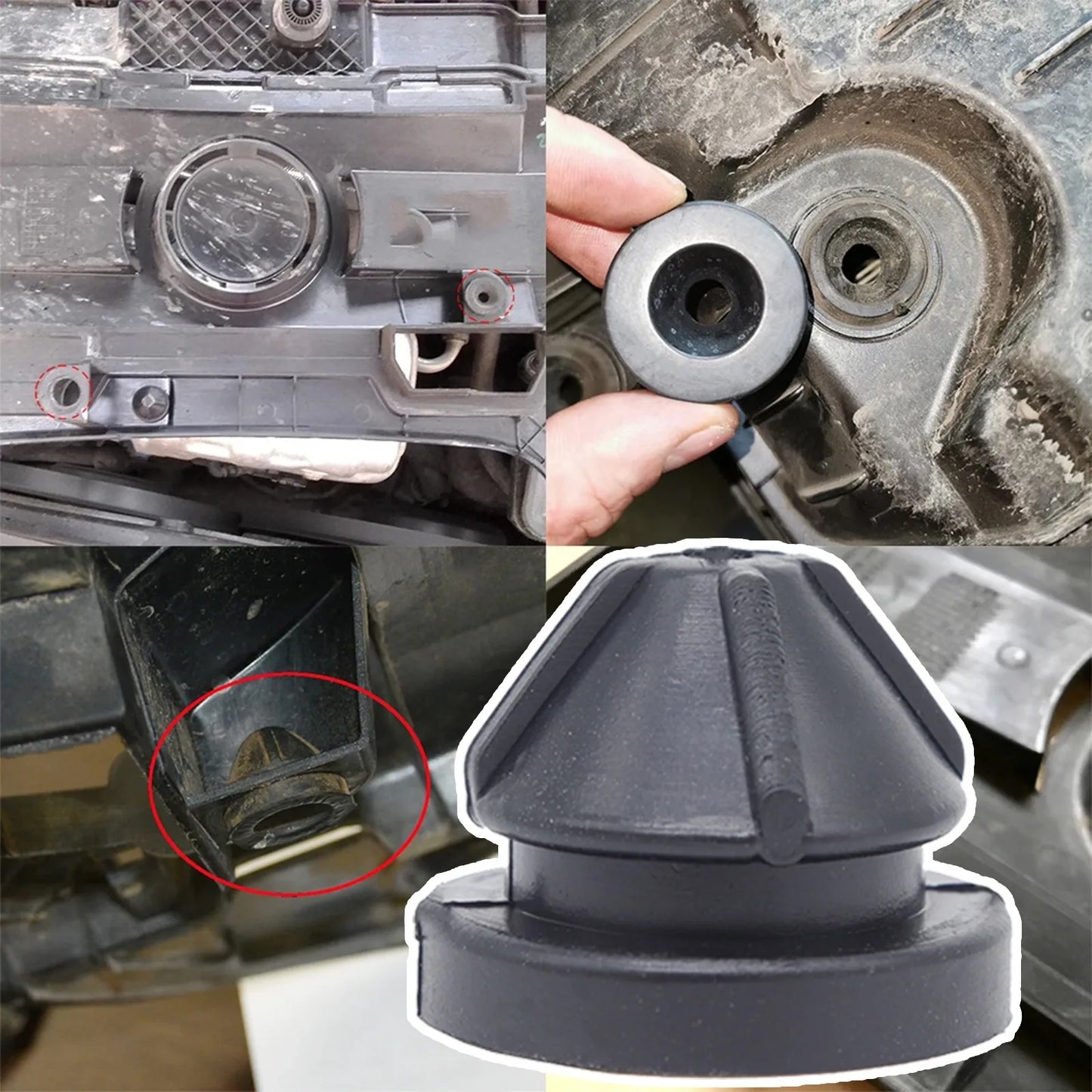 Car Universal Engine Hood Bonnet Back Door Buffer Cushion Rubber Mount For AUDI VW Skoda Seat BMW MINI Ford Mercedes Land Rover