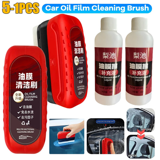120ml Car Glass Oil Film Remover Glass Polishing Compound Windshield Cleaner Car Glass Polishing Clear Window Auto Detailing