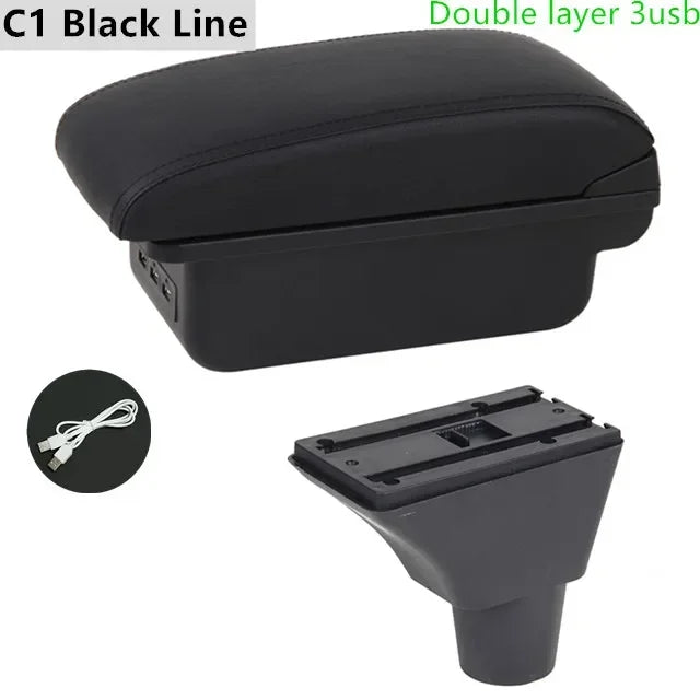For Honda Civic 7 Generation Armrest Box Central Store Content Car-styling Decoration with Cup Holder USB Accessories