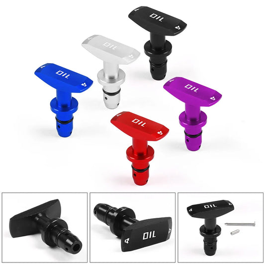 Universal Car Oil Dipstick Pull Handle Engine Oil Pullhandle Aluminum Billet Auto Replacement Modification Decoration TT102191