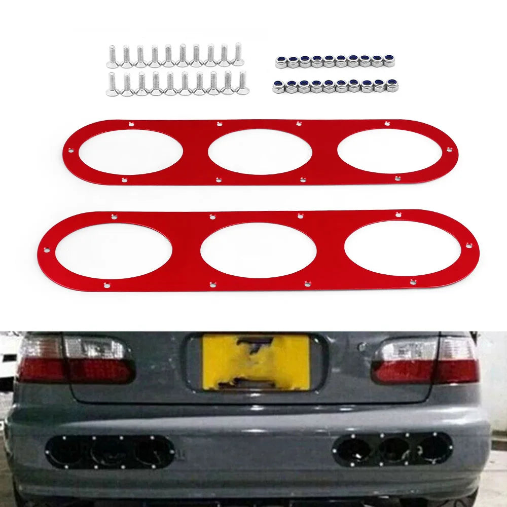 2pcs Rear Bumper Diffuser For Universal Car Rear Bumper Air Diversion Diffuser Panel BX100863