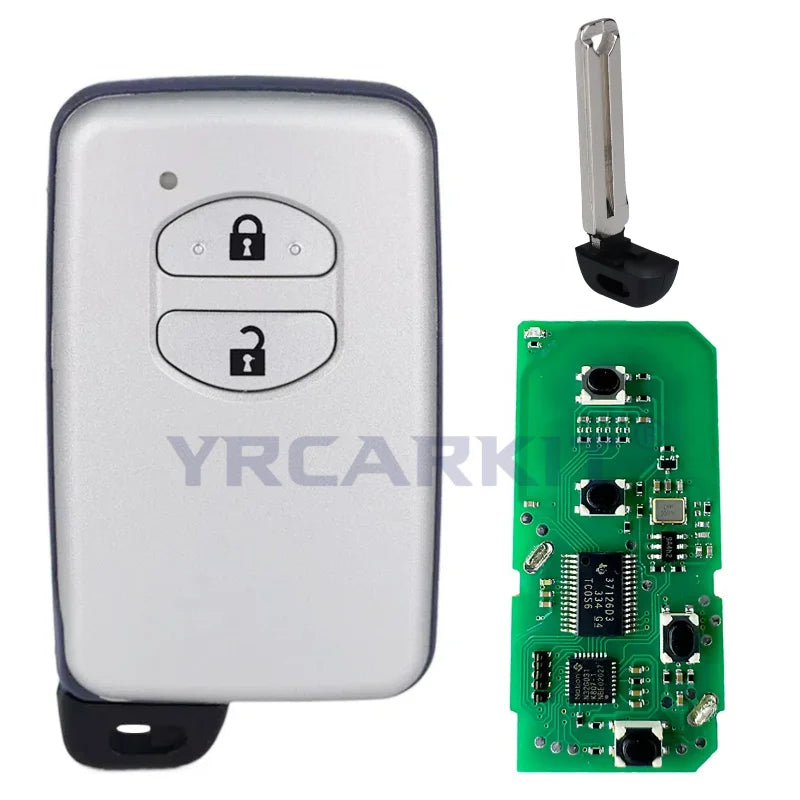 Car Smart Remote Key For Toyota Land Cruiser Prado Camry Crown Aurion LC200 A433 F433 Car Smart Key Fob Car Key 4D Chip 433Mhz