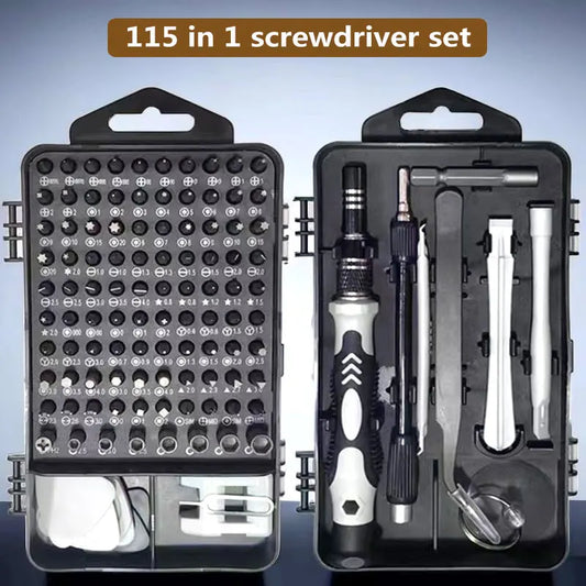 115 in 1 multi-function screwdriver disassembly repair tool set for daily maintenance of small appliances electronic products