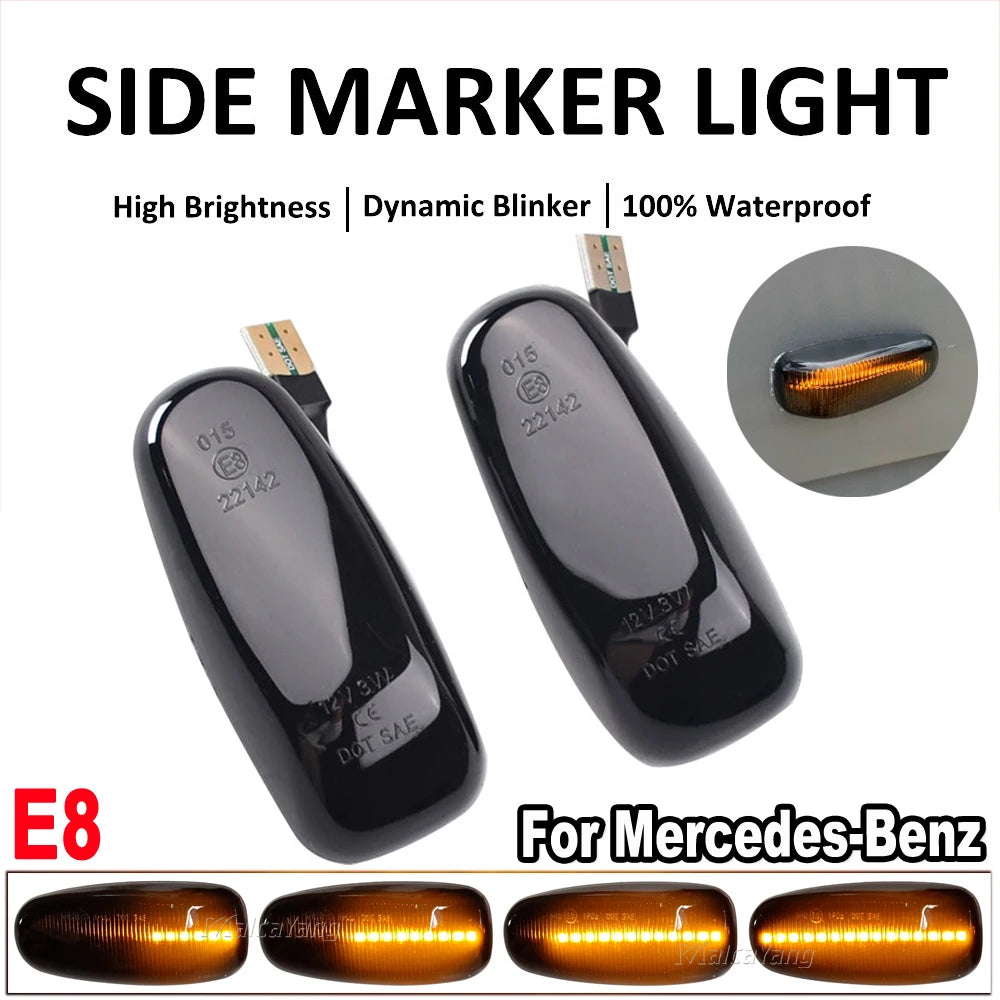 2Pcs/lot Dynamic Side Marker Turn Signal Indicator Light Sequential Blinker For Dodge Sprinter 2003-2006 Volkswagen Lt 1996-2005