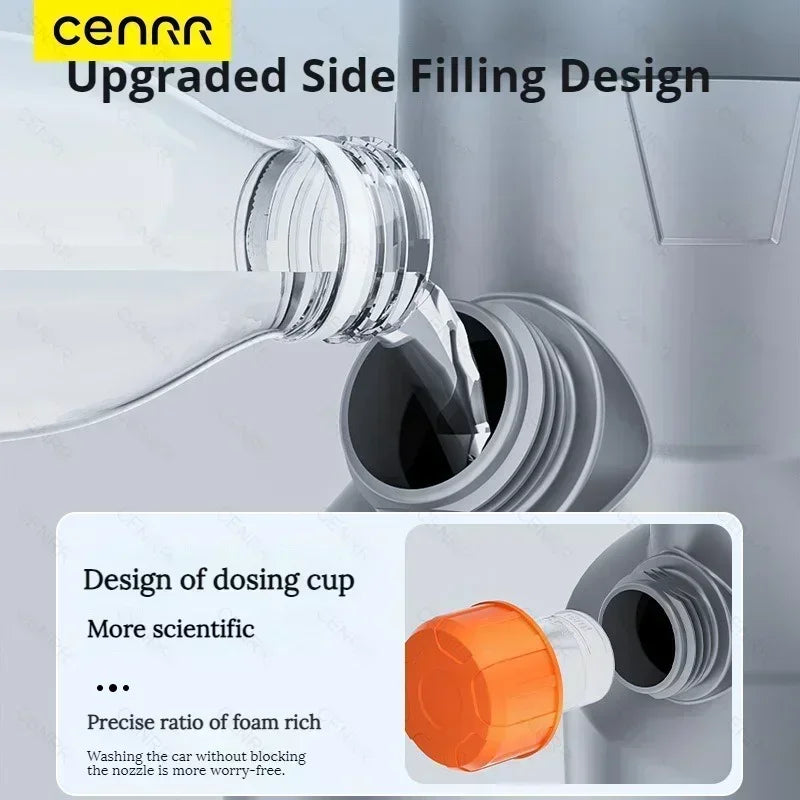 CENRR 2L Electric Foam Sprayer Professional Motorized  Foam Gun Handheld Car Wash Sprayer for Car Snow Cannon Car Accessories