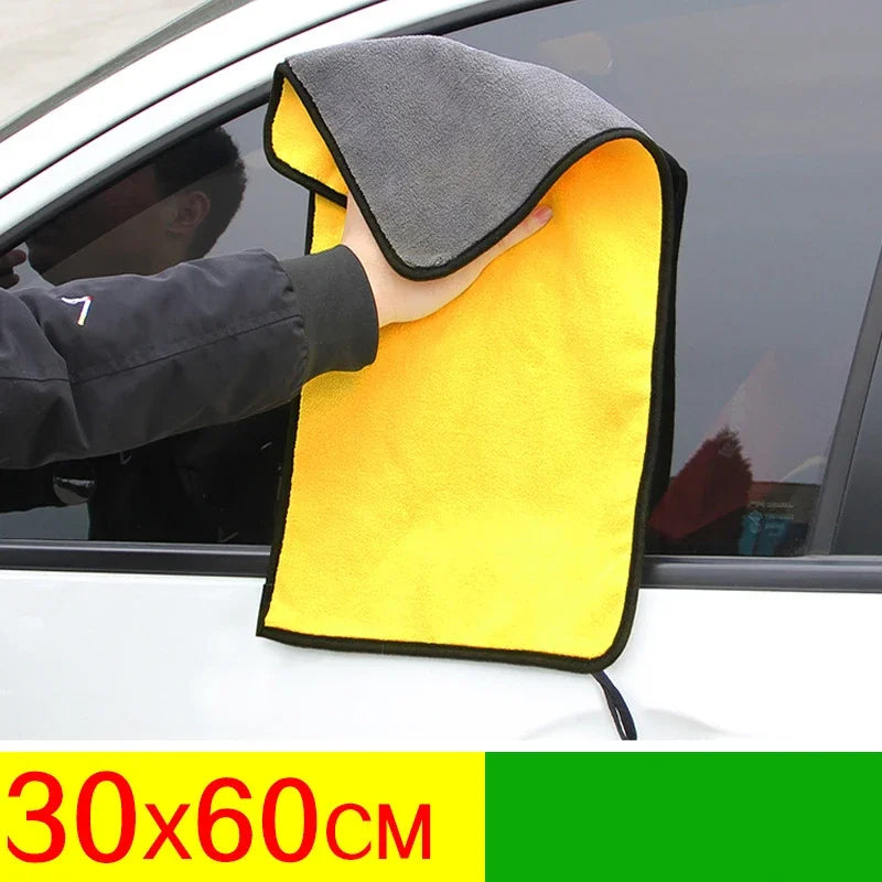 Microfiber Car Cleaning Towels Car Wash Drying Cloth Hemming Microfiber Towel Care Wash Cloth Car Detailing Accessories