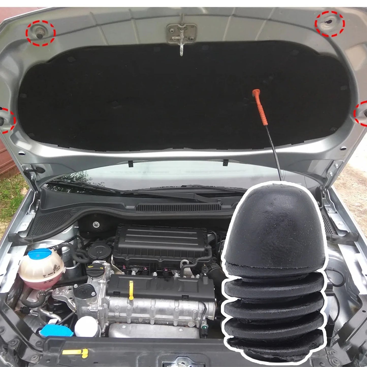 Car Universal Engine Hood Bonnet Back Door Buffer Cushion Rubber Mount For AUDI VW Skoda Seat BMW MINI Ford Mercedes Land Rover