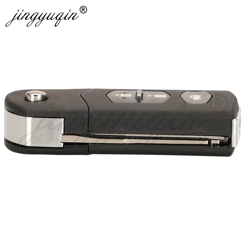 jingyuqin 41521 2/3Buttons Flip Remote Car Key 433MHZ 4D63 Chip For Mazda 3 6 M3 M6 2003-2011 2012+ 41781 Aoto Fob Control