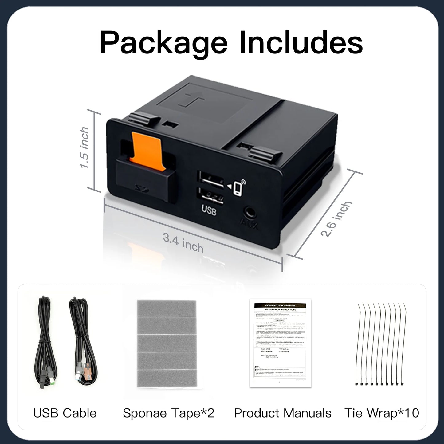 NEW P3 For Wireless Apple CarPlay Android Auto Adapter USB Hub OEM for Retrofit Mazda 2 3 6 CX3 CX5 CX8 CX9 MX5 TK78669U0C Kit