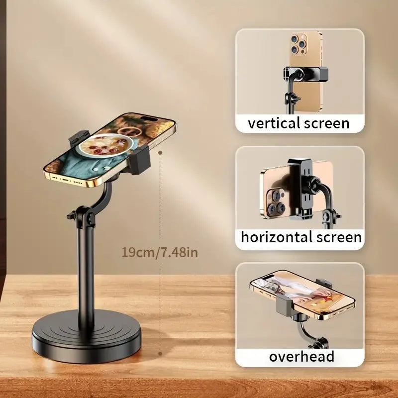 Adjustable Desk Lazy Phone Holder Tablet Live Broadcast Bracket Rotatable Extension Multi-Phone Support Bracket Live Broadcast