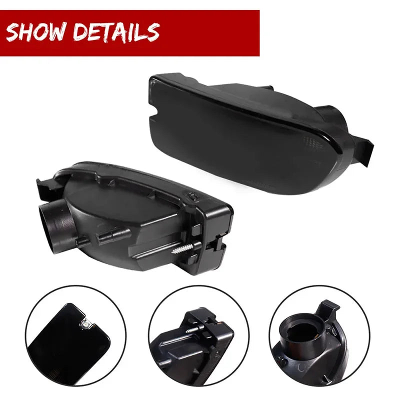 For 1999 2000 2001 Subaru Impreza Amber / Smoked / Clear Lens Car Front Bumper Turn Signal Light Cover Shells Kit No Bulb/Socket