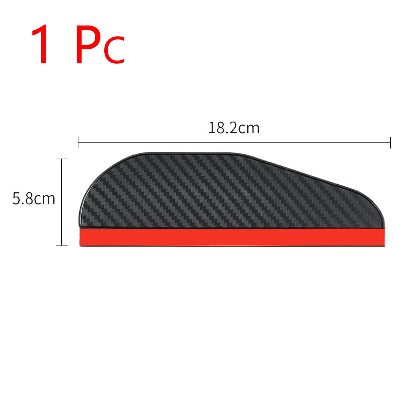 Universal Car Rearview Mirror Eyebrow Rain Cover Black Transparent Auto Parts Rearview Mirror Protector Rain Cover 1/2Pcs