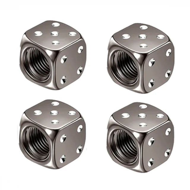 4 Pcs Aluminum Car Tire Valve Caps Hex Alloy Tyre Valve Airtight Cover Waterproof Dust For Automobiles Motorcycles Trucks Bikes