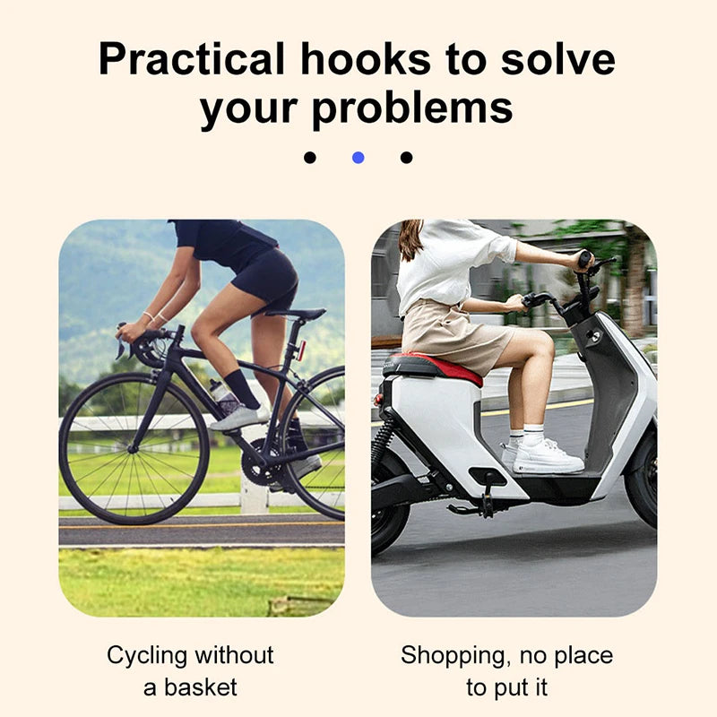 SEAMETAL 4pcs Car Hook Interior Seat Back Hanging Hooks Universal For Car Electric Bike Motorcycle Storage Goods Hanging Hook