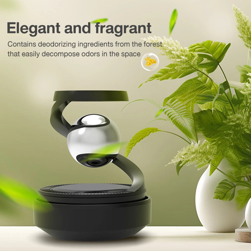 Solar Car Air Freshener Interstellar Suspension Spin Car Perfume Car Deodorant Aromatherapy Diffuser Car Interior Accessories
