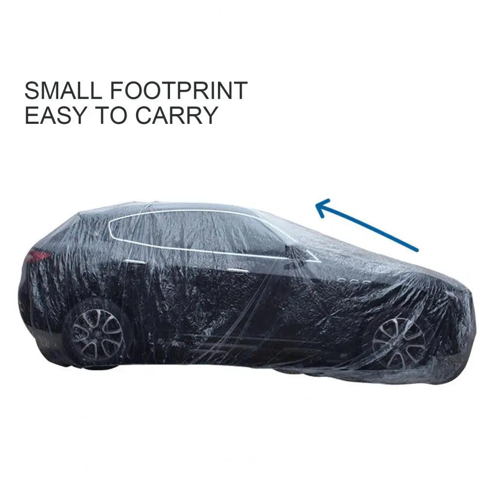 Disposable Car Cover Sun Shade Auto Accessories Universal Disposable Garage Clear Car Cover for Car