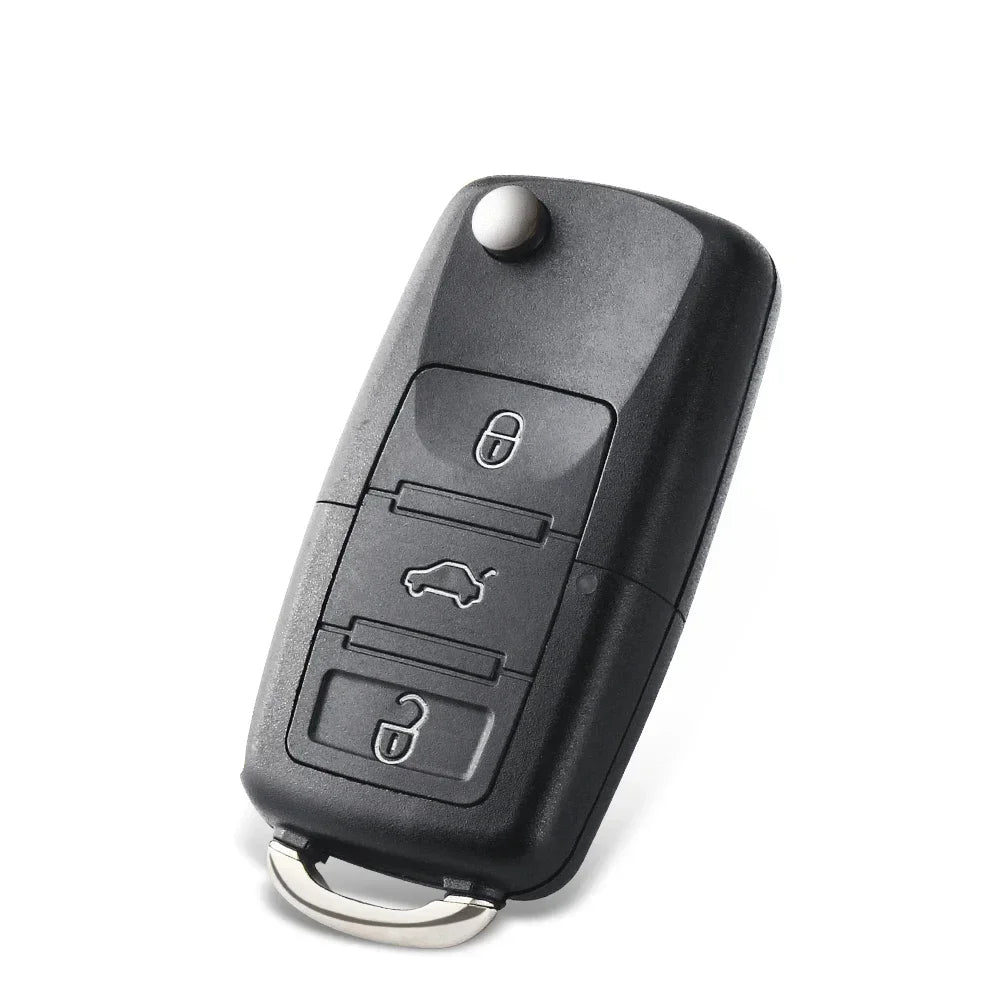 KEYYOU 5pcs 2/3/4 Buttons Folding Car Remote Key Shell Case Fob For VW Passat Polo Golf Touran Bora Ibiza Leon Octavia Fabia
