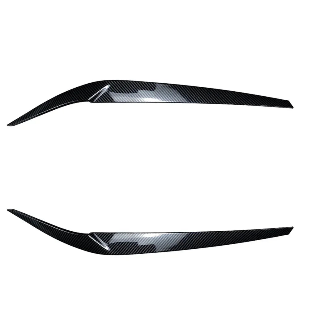 2Pcs Car Front Headlights Eyelid Eyebrows Trims For BMW 5 Series G30 G31 G38 F90 M5 525I 530I 540I 2017-2021 Car Accessories