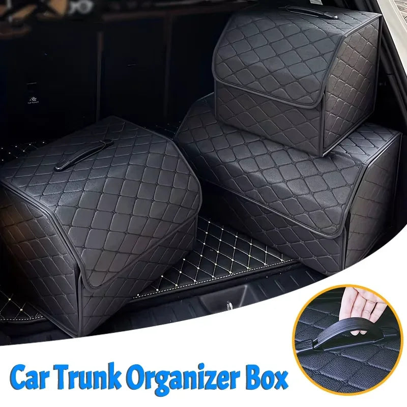 Multipurpose Collapsible Car Trunk Storage Organizer With Lid Portable Car Storage Bag Car Trunk Organizer