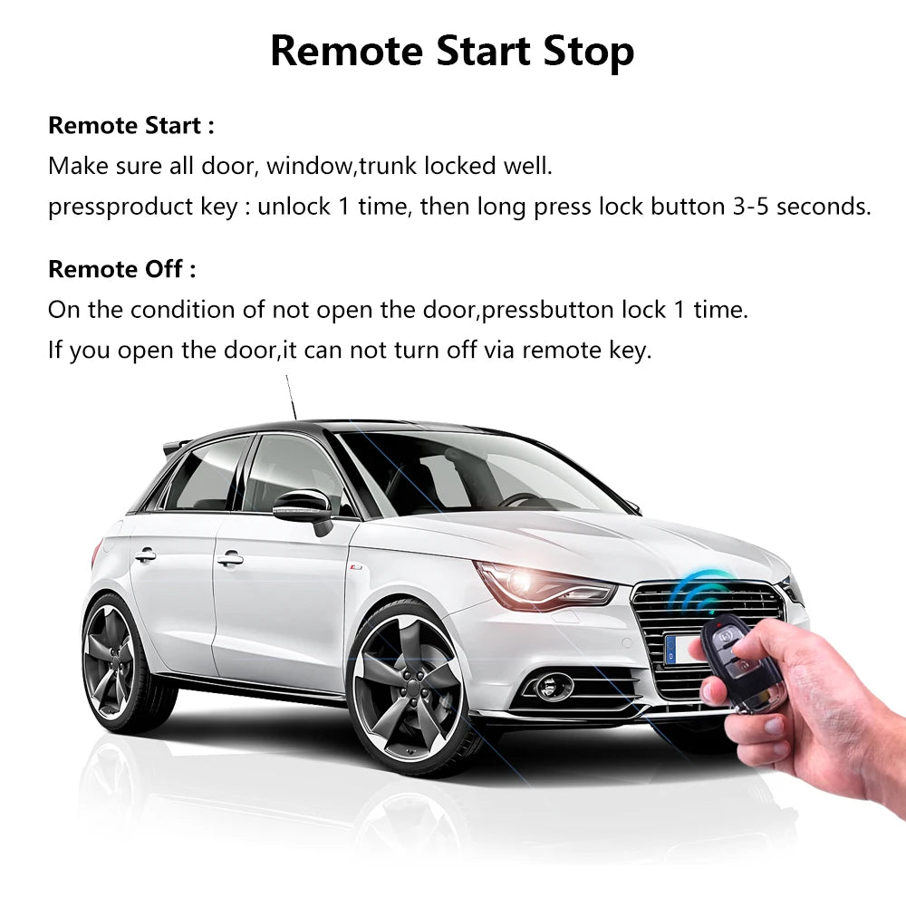 For Toyota Corolla Year 2008-2013 Upgrade Engine Push Start Stop System Remote Starter Keyless Entry Plug Play Car Accessories