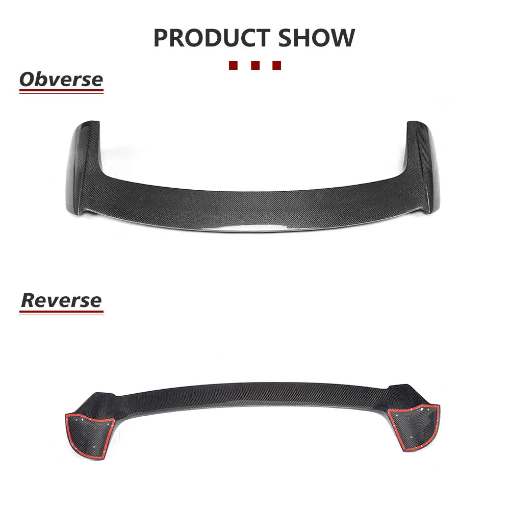 Carbon Fiber Car Rear Spoiler Roof Window Wing for Mazda 3 Axela Sport Hatchback 4-Door 2014-2017 FRP Rear Roof Spoiler Wing Lip