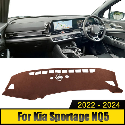 For Kia Sportage NQ5 Hybrid GT-Line HEV X-Pro 2022 2023 2024 Car Dashboard Cover Avoid Light Pad Anti-UV Carpets Non-Slip Mats