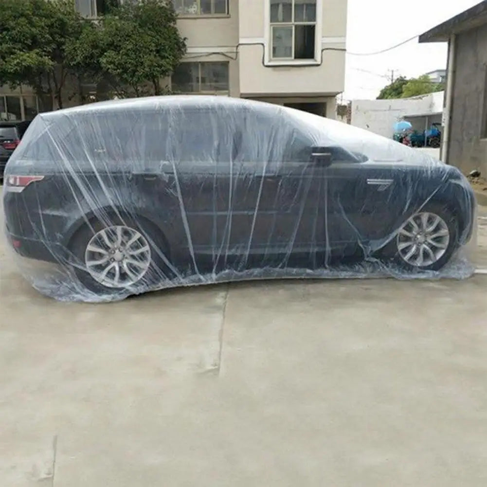 Disposable Car Cover Sun Shade Auto Accessories Universal Disposable Garage Clear Car Cover for Car