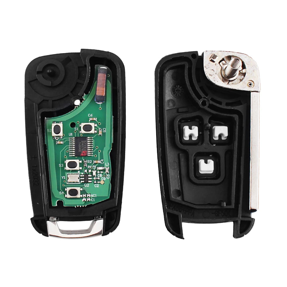 KEYYOU 2/3/4 Buttons Flip Folding Remote Car Key Fob For Chevrolet Cruze Malibu Aveo Spark Sail orlando Key 433MHz ID46 Chip