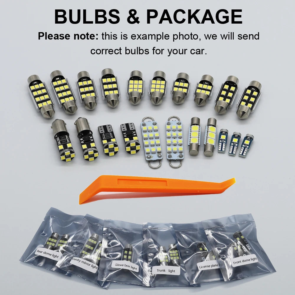 LED Interior Light Bulb Kit For Subaru Impreza 1990-2021 Car LED Reading Dome Trunk Vehicle Lamp Canbus Error Free 100%