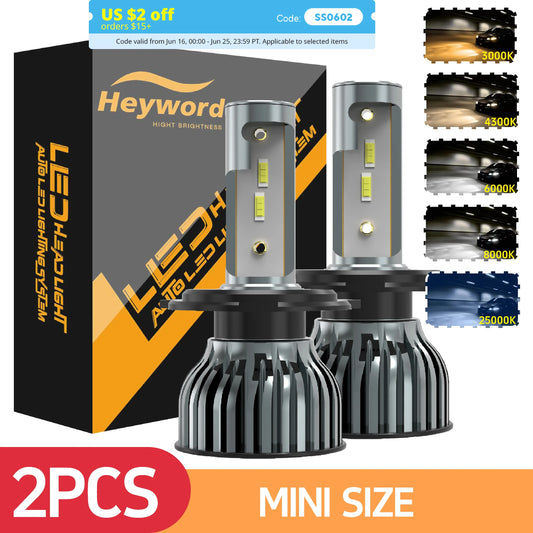 Heyword 22000lm 160W 1860 CSP chip 3000k/4300k/6000k/8000k Car LED Headlight   h4 h7 h1 LED headlights 9005 H7  h9 h11 led light