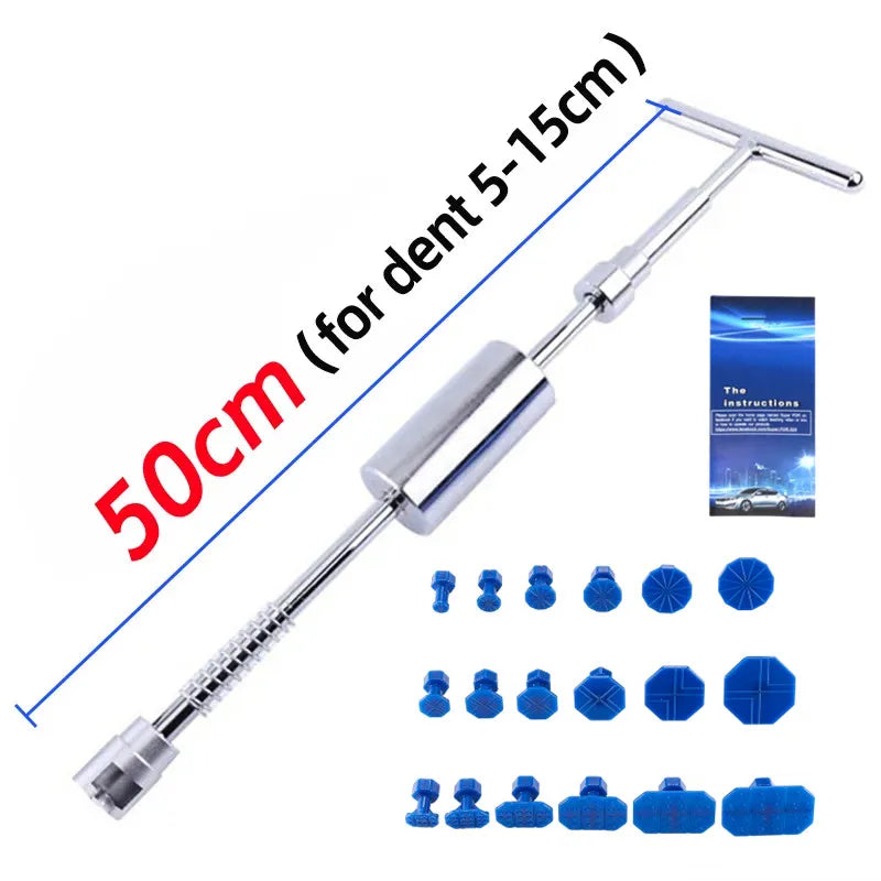 Dent Puller - Dent Remover with T bar Dent Puller and Upgraded Dent Puller Tabs for Car Dent Repair and Metal Surface Dent Remov