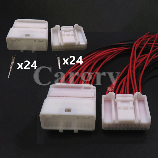 1 Set 24P 1473413-1 1318917-1 1376103-1 AC Assembly Car Rearview Mirror Male Female Docking Electric Wire Unsealed Socket
