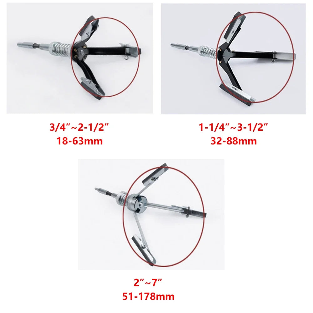 19-178mm Car Engine Cylinder Honing Tool Three-jaw Adjustable Brake Cylinder Burnisher Hone for Grinding Holes Friction