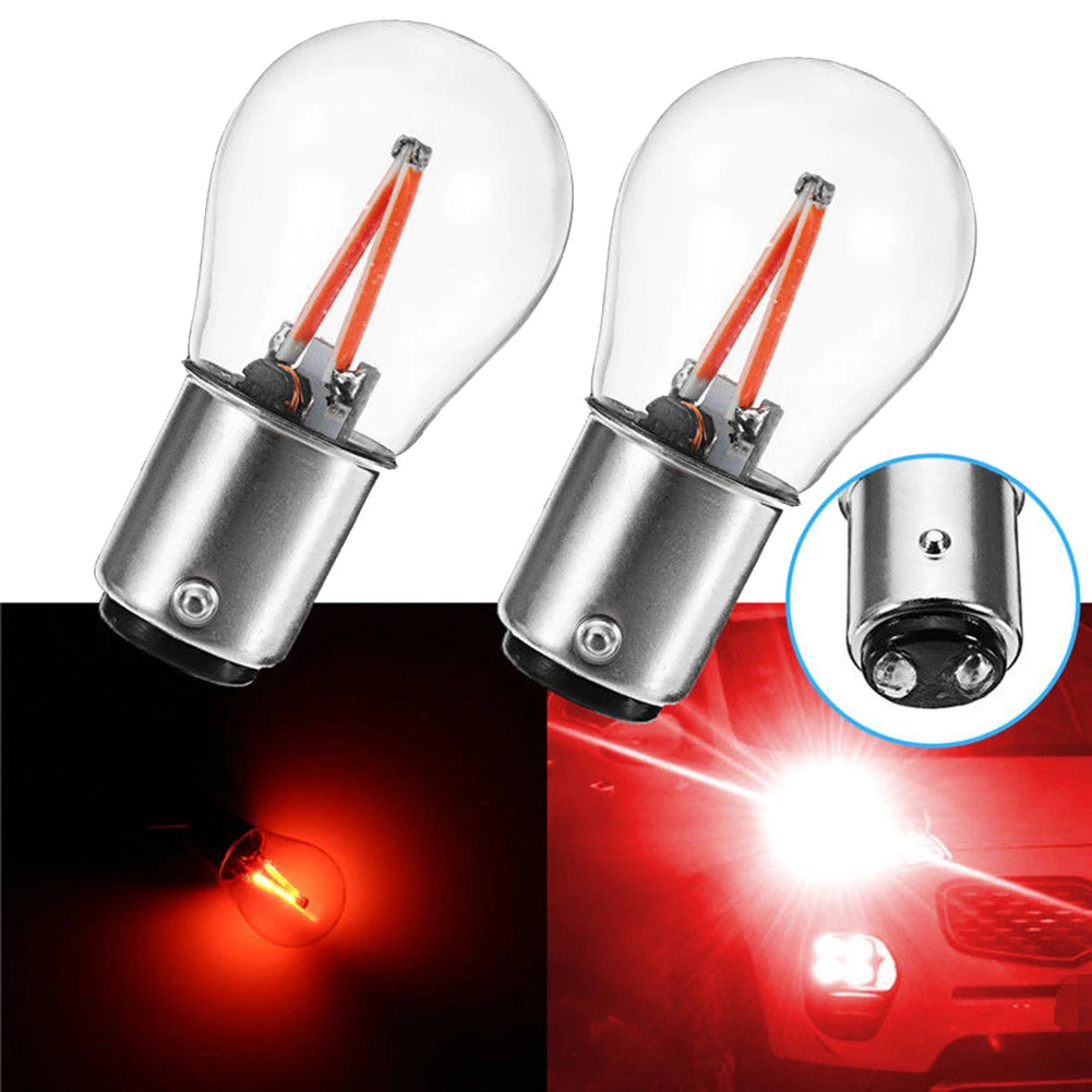 1Pcs 1157 12V BA15D COB LED Car Reverse Backup Tail Brake Light Lamps Bulbs