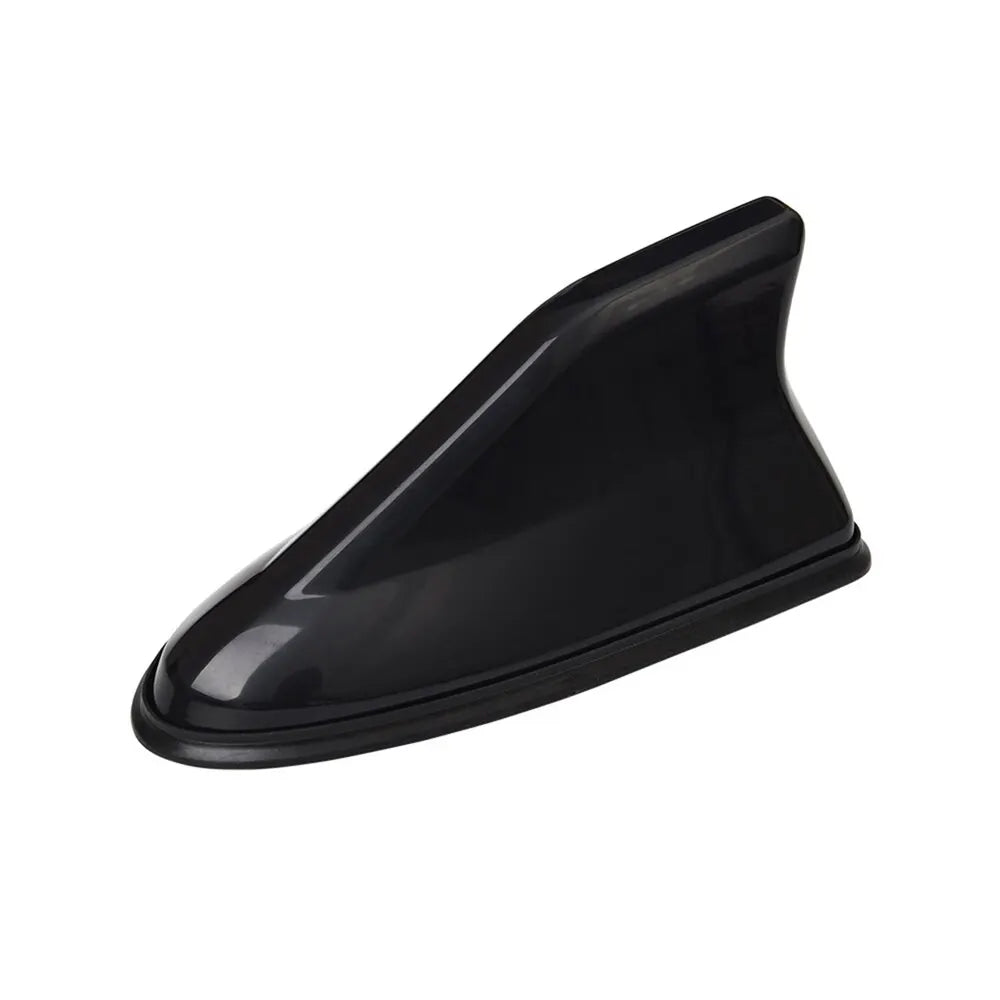 Waterproof Universal Car Radio Antenna Shark Fin Roof Decorative Antenna with Adhesive Tape Base with FM/AM Radio Function