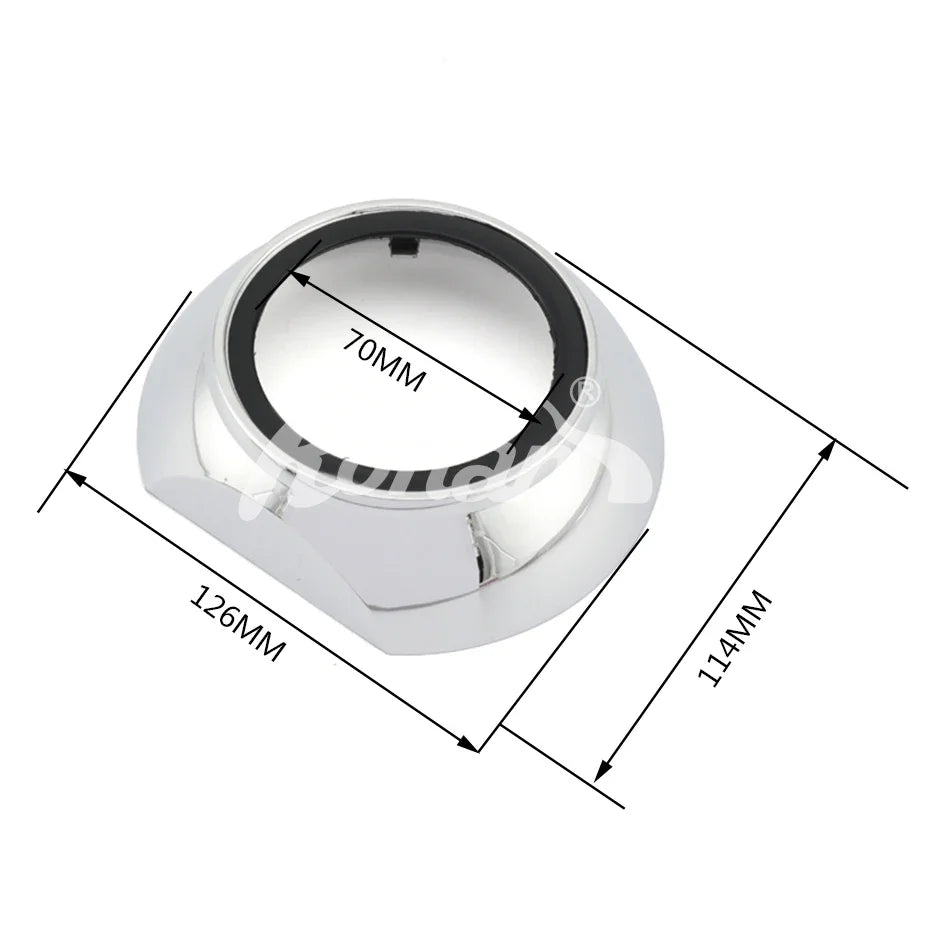 RONAN 2.5'' 3.0'' Headlight Shrouds for Hella kito Q5 MH1 Bi-Xenon Bi-LED Projector Lens Car Styling Retrofit Mask Cover