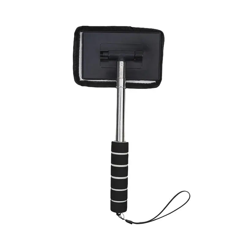Car Cleaning Brush for Front Windshield Telescopic Defogging Cleaner Metal Handle Dust Remover Tool Household Microfiber Wiper