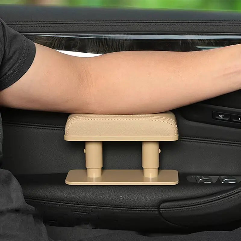 SEAMETAL Car Arm Rest Cushion Extension Adjustable Height Elbow Support Cushion Reduce Fatigue Universal Auto Armrest Support