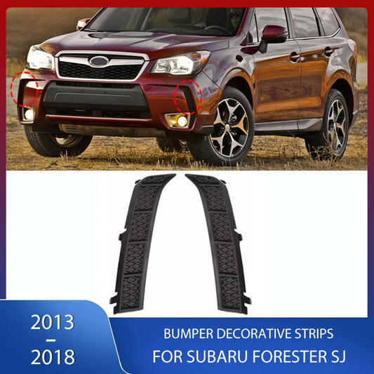 Front Bumper Decorative Strips Fog Lamp Frame Fog Light Cover Trim For Subaru Forester SJ 2013 2014 2015 2016 2017 2018