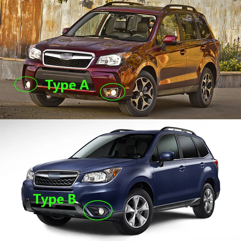 For Subaru Forester SJ 2013 2014 2015 2016 Car Front Bumper Fog Light Lamp Frame Cover Trim Foglights Foglamp Cap Hood