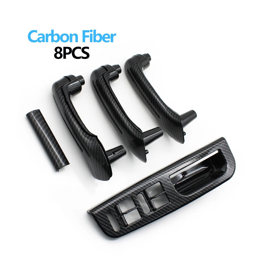 Carbon Fiber LHD Car Front Rear Left Right Door Pull Grab Handle For VW Bora Golf 4 MK4 Jetta 1999 2000 2001 2002 2003 2004