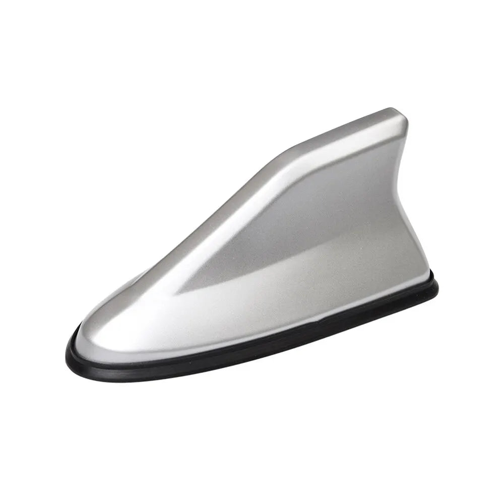 Waterproof Universal Car Radio Antenna Shark Fin Roof Decorative Antenna with Adhesive Tape Base with FM/AM Radio Function