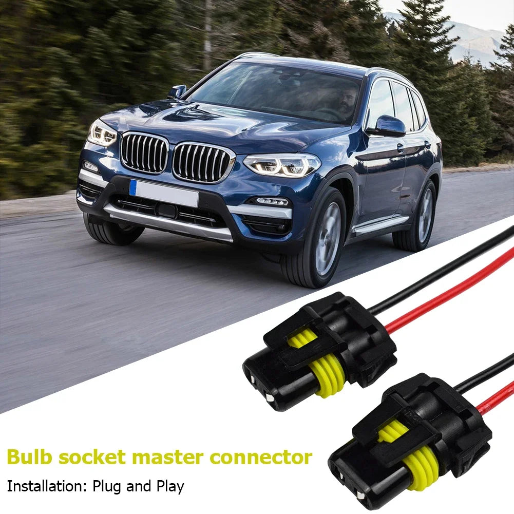 2-10Pcs 9005 HB3 9006 HB4 Female Adapter Wiring Harness Sockets Wire Connector for Headlight Fog Lights
