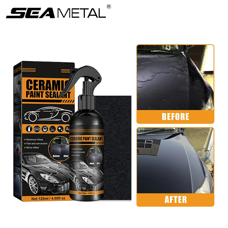 SEAMETAL Car Ceramic Coating Agent Anti Fog Auto Paint Crystal Wax Spray Nano Hydrophobic Liquid Kits For Car Care Accessories