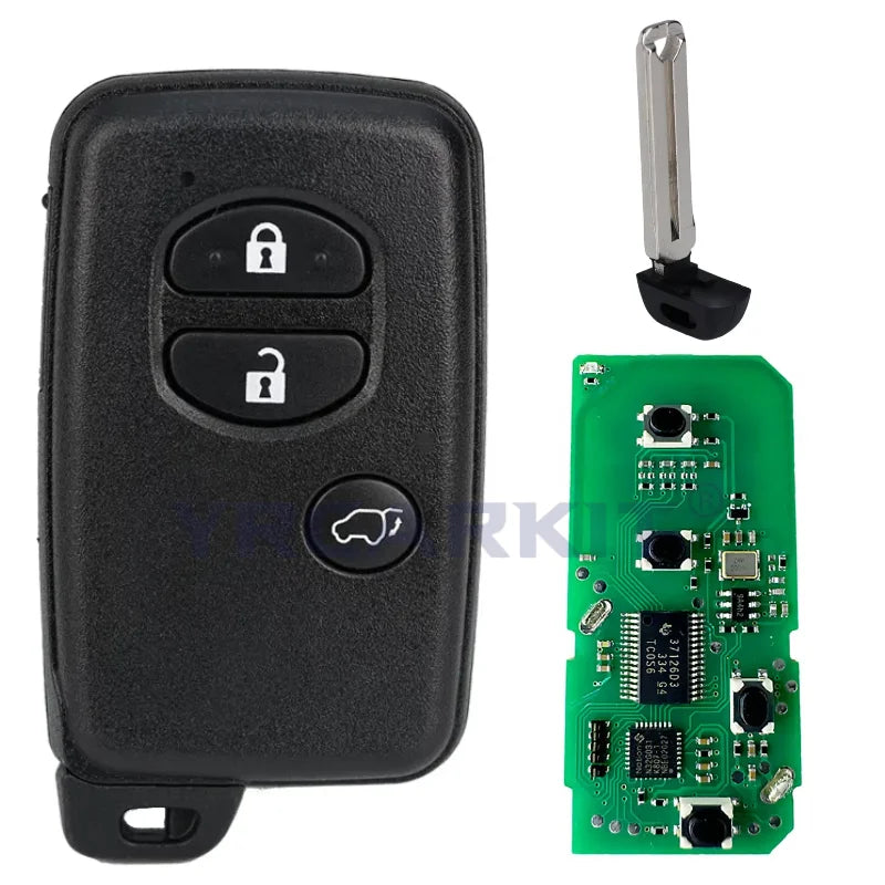 Car Smart Remote Key For Toyota Land Cruiser Prado Camry Crown Aurion LC200 A433 F433 Car Smart Key Fob Car Key 4D Chip 433Mhz